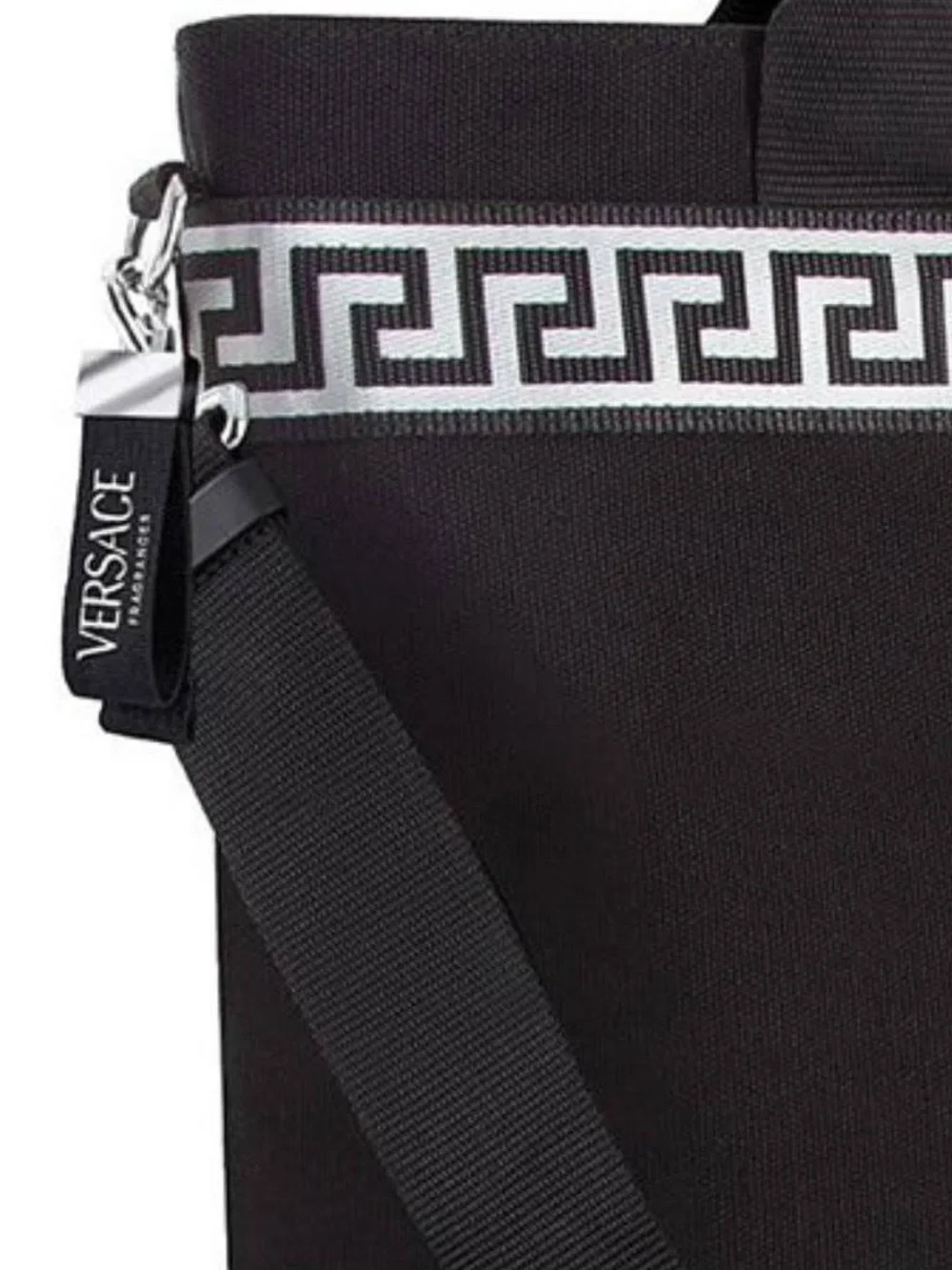 Versace fragrances institutional black canvas bag for Men 15.5in by 16in